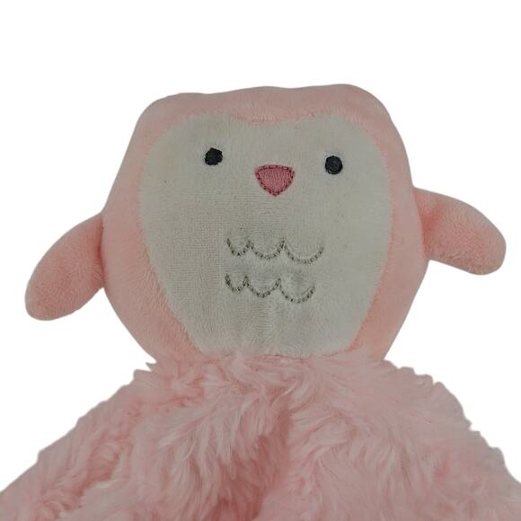 Just One You Made by Carter 2021 Pink Fuzzy Owl Lovey Plush Baby Blanket Soft - Picture 2 of 6